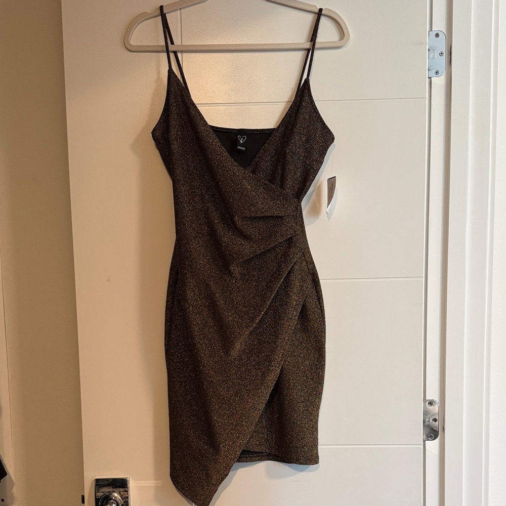 Windsor Shimmering Brown Mini Dress